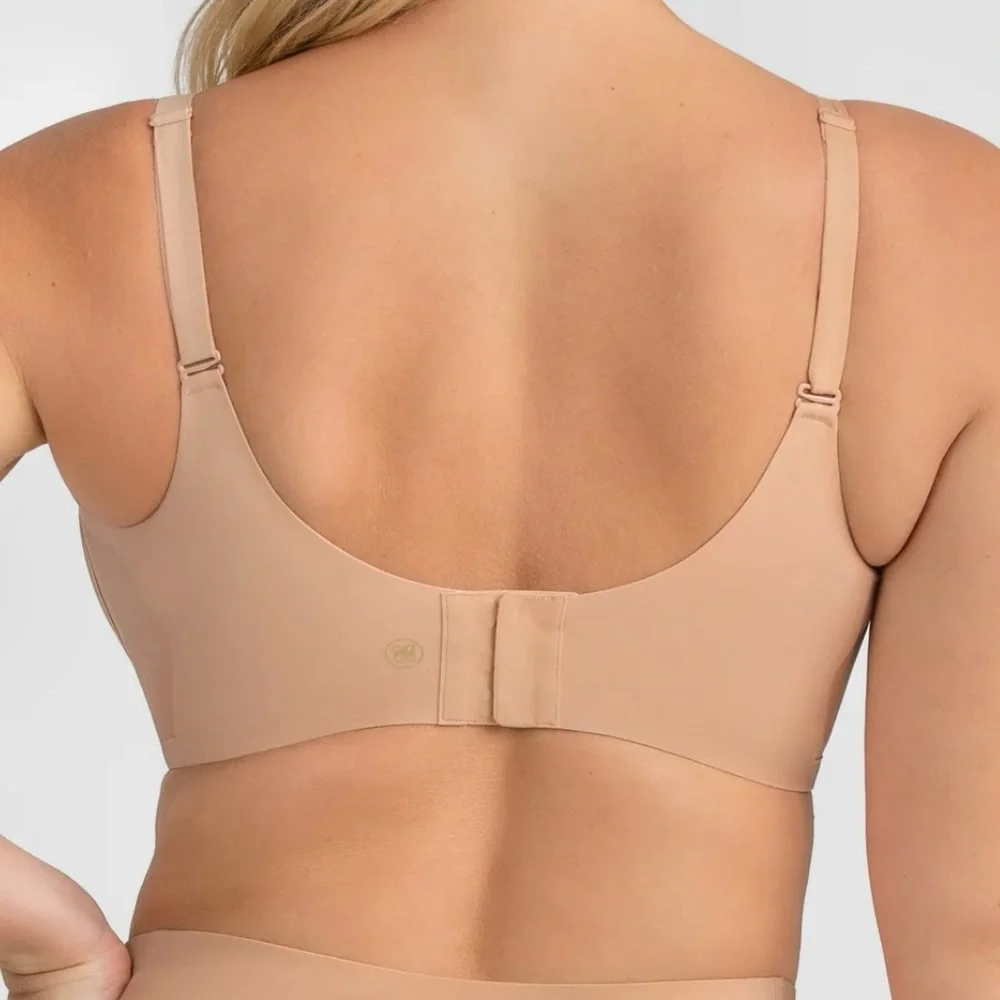 Honeylove Crossover Seamless Everyday Wireless Bra– XL – Nude